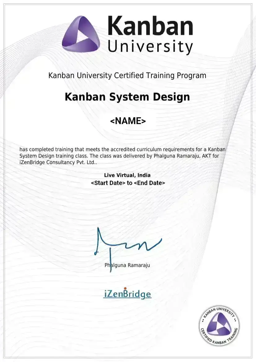 KMP1 Certificate